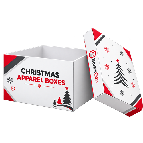 Custom Christmas Apparel Boxes 