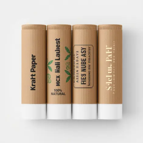 Kraft Paper Lip Balm Labels 