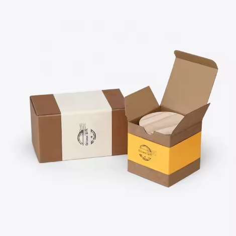 Kraft Coffee Boxes 