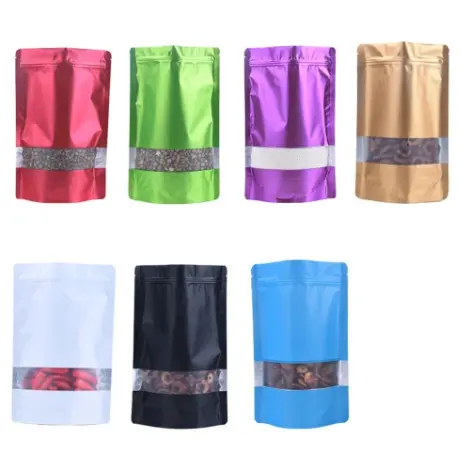 Foil Mylar Pouch Bag With PVC Window 