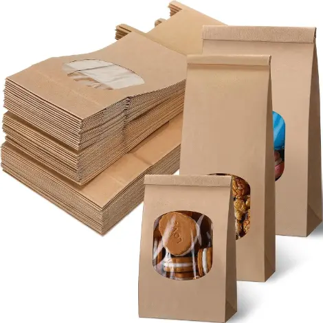 Tin Tie Kraft Bags 