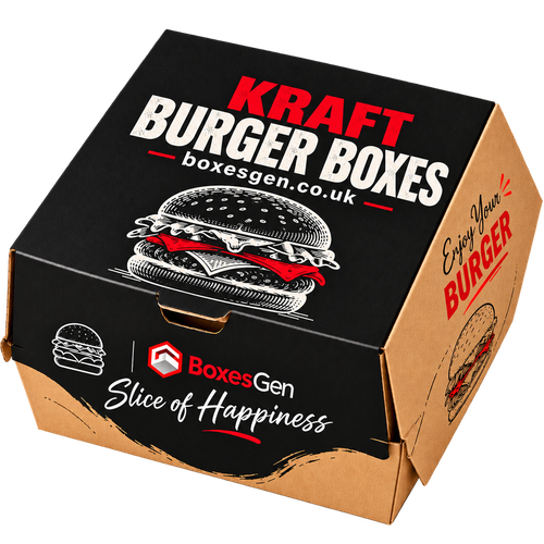 Custom Kraft Burger Boxes 