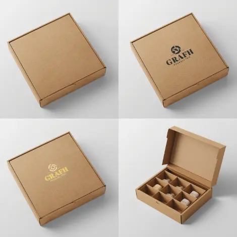 Kraft Boxes With Dividers 