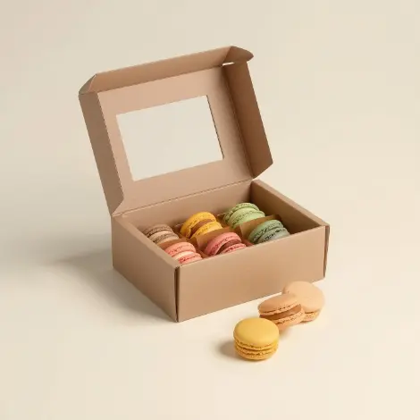 Kraft Macaron Boxes 