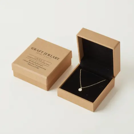 Kraft Necklace Boxes 