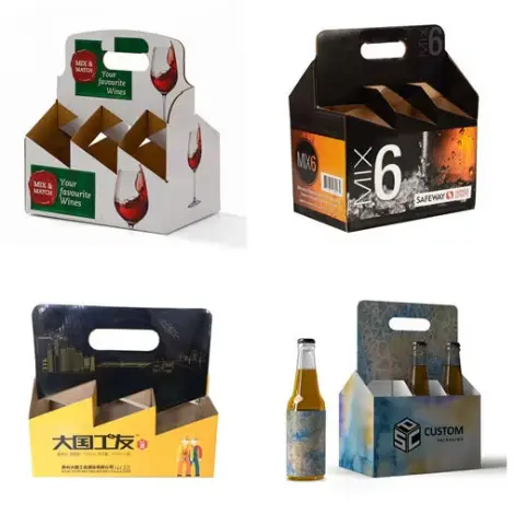 6 Bottles Pack Beer Carrier Boxes
