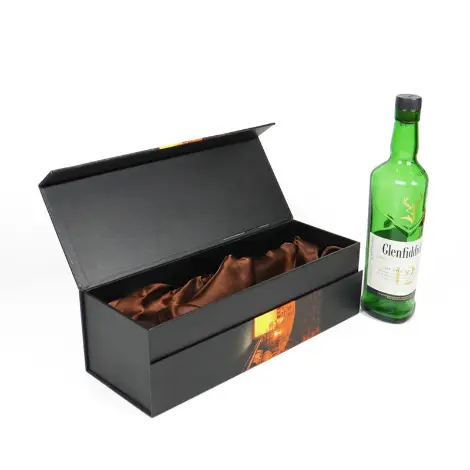 Flip-Top Wine Boxes With Insert