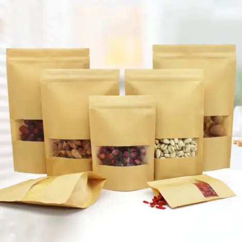 Kraft Stand-Up Pouches 