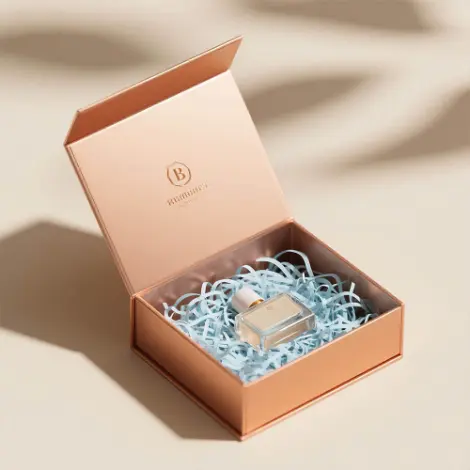 Rose Gold Gift Box With Lid 