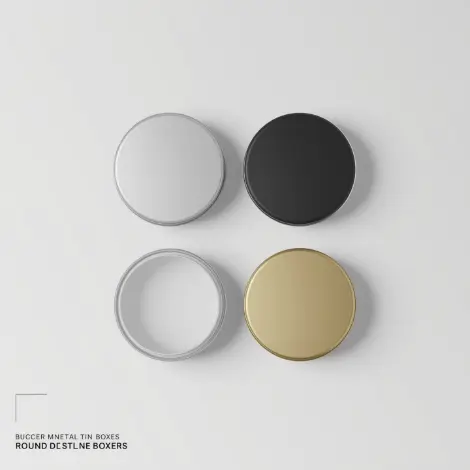 Round Metal Tin Boxes