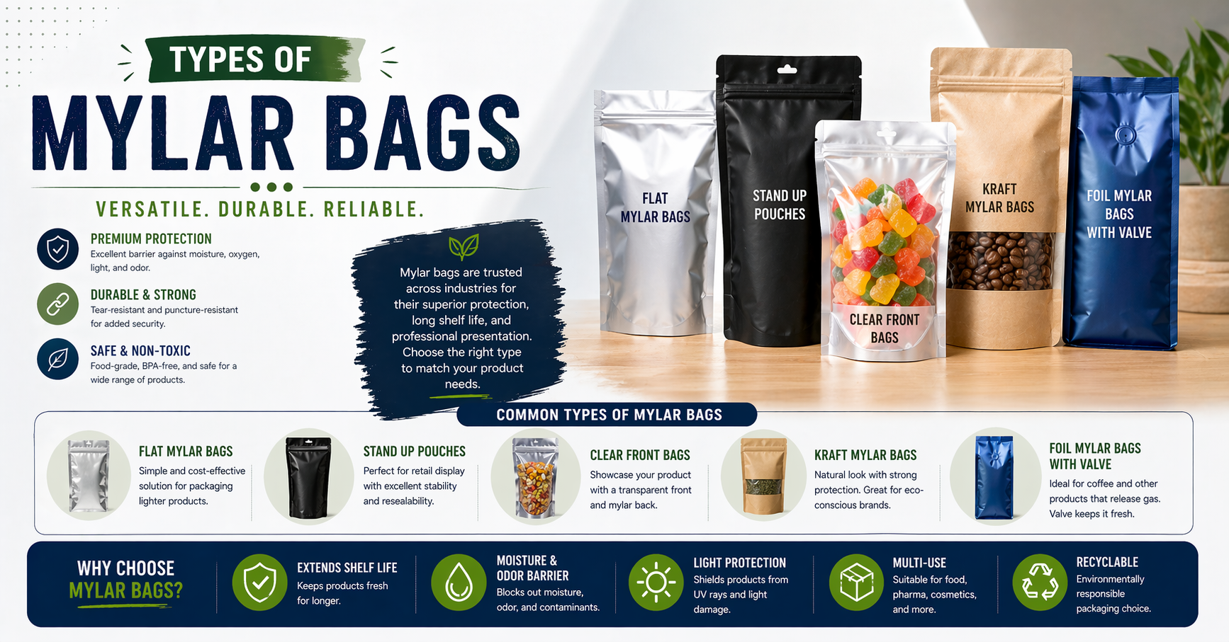 Types Of Mylar Bags